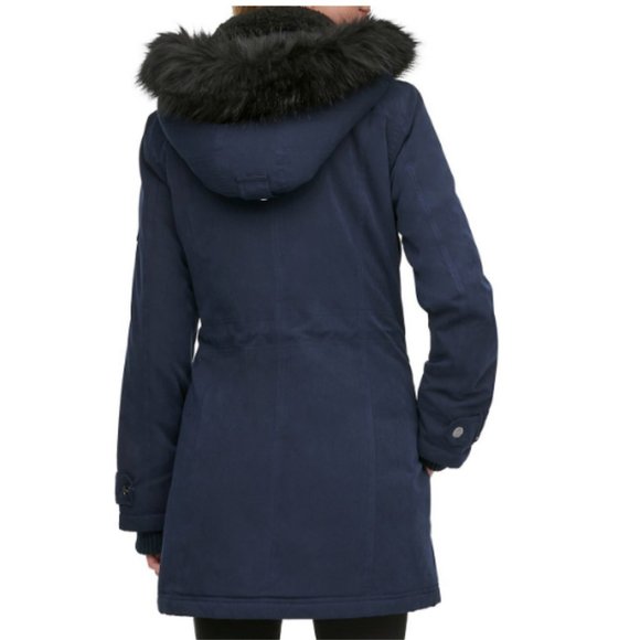 DKNY Faux-Fur Anorak Jacket (Size Small) - Picture 9 of 11